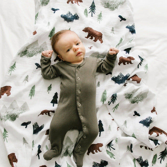 BAMBOO RAYON MUSLIN SWADDLES: Yosemite